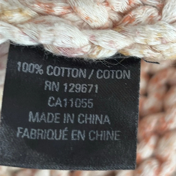 360 Sweater Celestia Cotton Chunky Knit Striped Sweater - Size Small - Picture 7 of 8